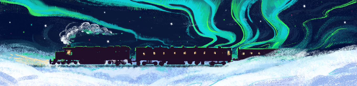 Новогодний полярный экспресс: за северным сиянием