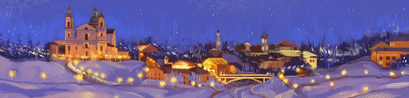 Новый год в Витебске: Шагал+Белла = ♥